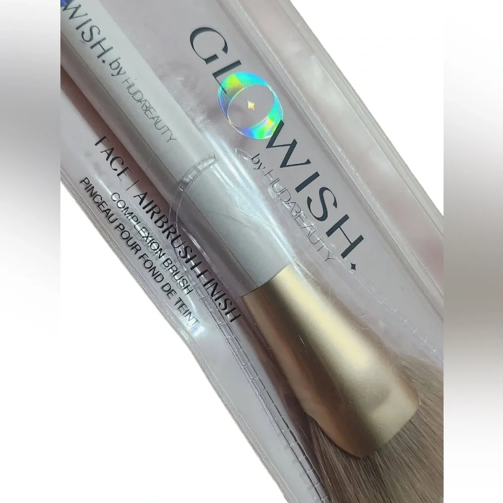 💎 HUDA BEAUTY GLOWISH Face Airbrush Finish Complexion Brush New/Sealed